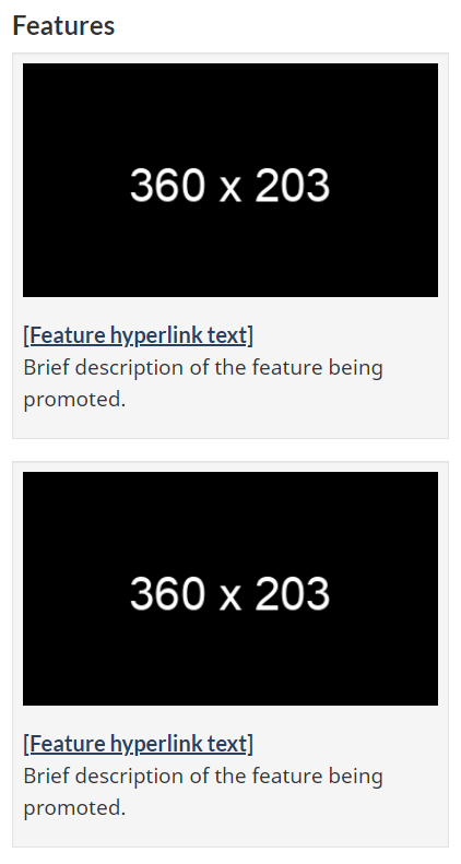 Context-specific features for small screen. Text version below: