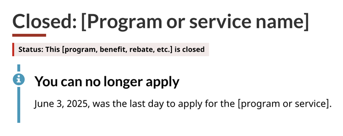 Info alert at the top of a page. Text version below: