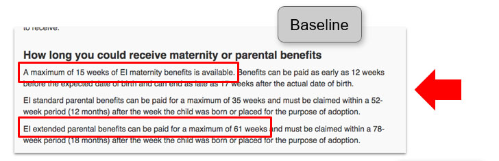 Before page for the number of benefit weeks.