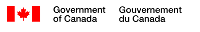 Screenshot of Government of Canada signature in the standard colours of a red flag symbol and black type